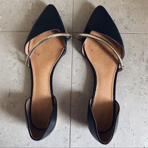 Black Pointed Toe Aldo Flats